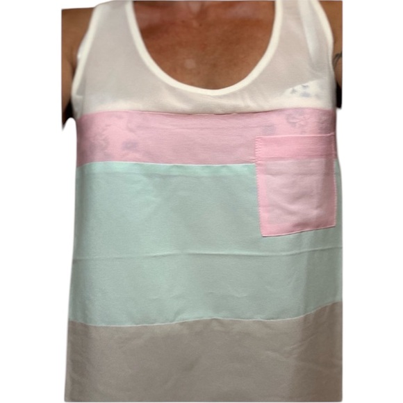 💫TRIPLE FIVE SOUL Women’s 3 Colours Striped Seetrough Camisole - Picture 2 of 11